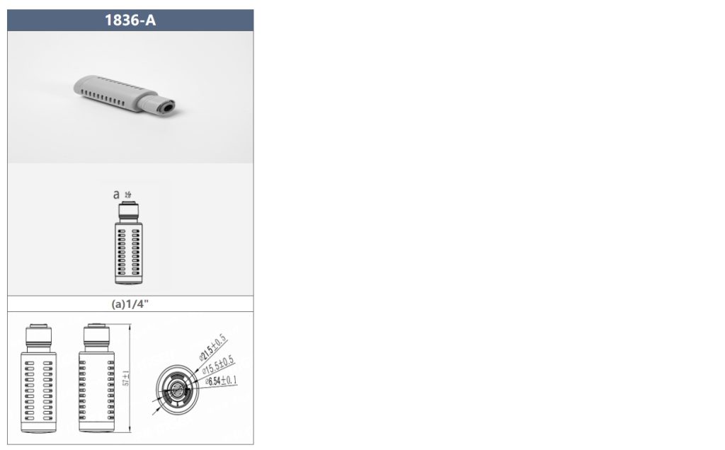 Name: Push Fit Fitting with Hole

Model: 1836